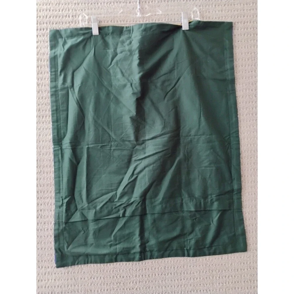 2 Pottery Barn Stewart Tartan Plaid Shams Green Standard 26x20